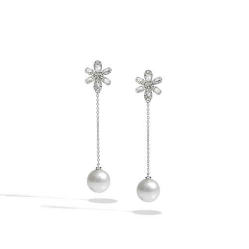 Серьги из белого золота