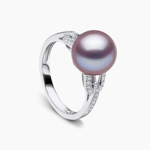 Кольцо Jazz из 18-каратного золота с жемчугом и бриллиантами