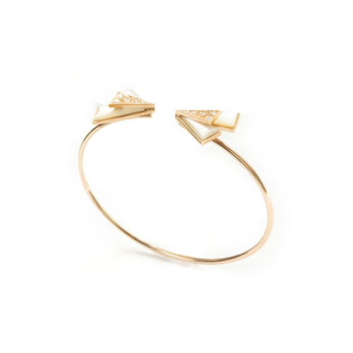 Браслет из розового золота с бриллиантами