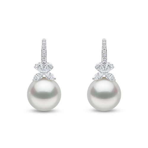 Серьги Jazz Gold 18K с жемчугом и бриллиантами