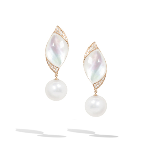 Серьги из розового золота