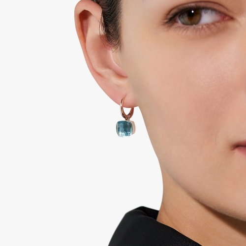 Серьги NUDO с голубым топазом