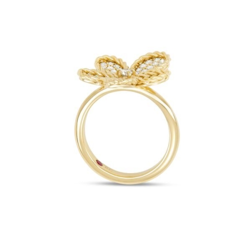 Кольцо Jasmine с бриллиантами и рубином