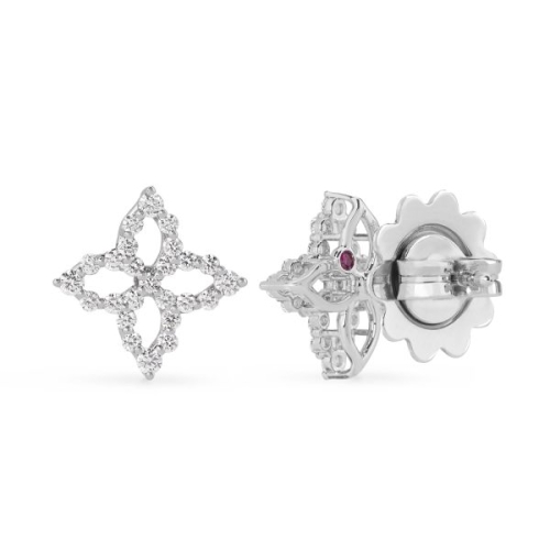 Серьги Diamond Princess с бриллиантами и рубином