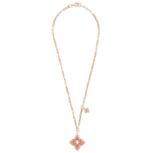 Колье Venetian Princess с бриллиантом и родонитом