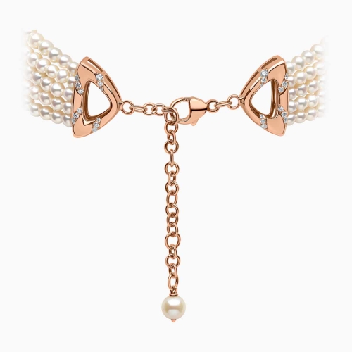 Колье Cleopatra Cascade из 18-каратного золота с жемчугом и бриллиантами