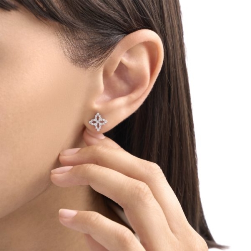 Серьги Diamond Princess с бриллиантами и рубином