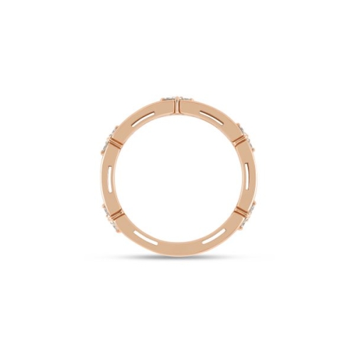 Кольцо с черной керамической эмалью и бриллиантами