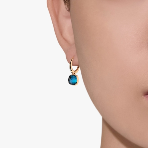 Серьги Nudo Mini с лондонским топазом