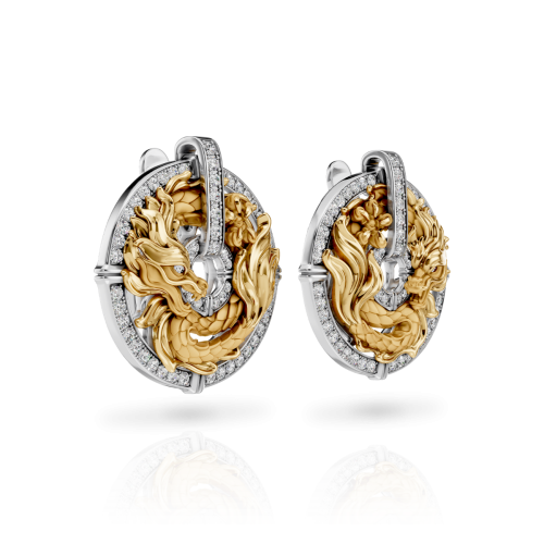 Серьги New Shanghai Mini Pave