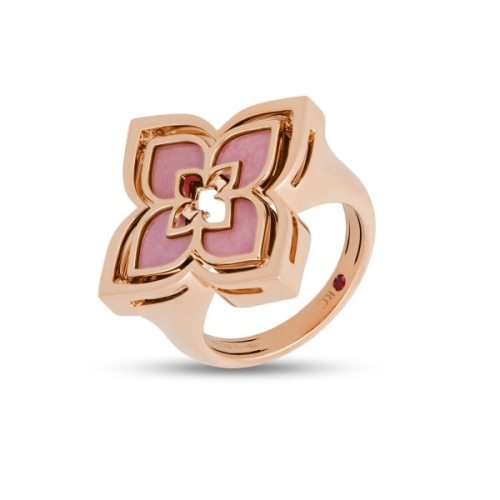 Кольцо Venetian Princess с бриллиантами и родонитом