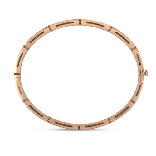 Браслет с белой керамической эмалью и бриллиантами