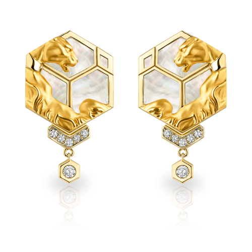 Серьги Hexagon