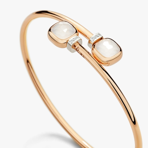 Браслет Nudo Mini с молочным кварцем