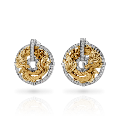 Серьги New Shanghai Mini Pave