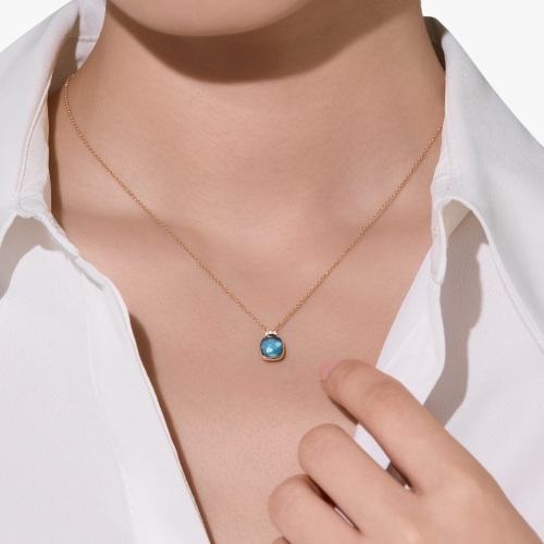 Колье NUDO Mini с лондонским топазом