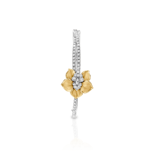 Браслет Orquideas Maxi из белого и желтого золота с бриллиантами