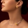 Серьги Orquideas Maxi из белого и желтого золота 18К с бриллиантами