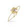 Браслет Orquideas Mini из белого и желтого золота с бриллиантами