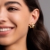 Серьги Orquideas Maxi из белого и желтого золота 18К с бриллиантами