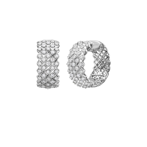 Серьги из белого золота с бриллиантами