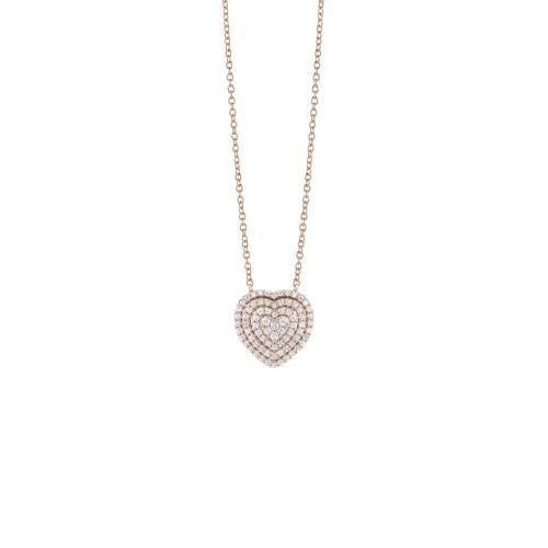 Колье из розового золота с бриллиантами