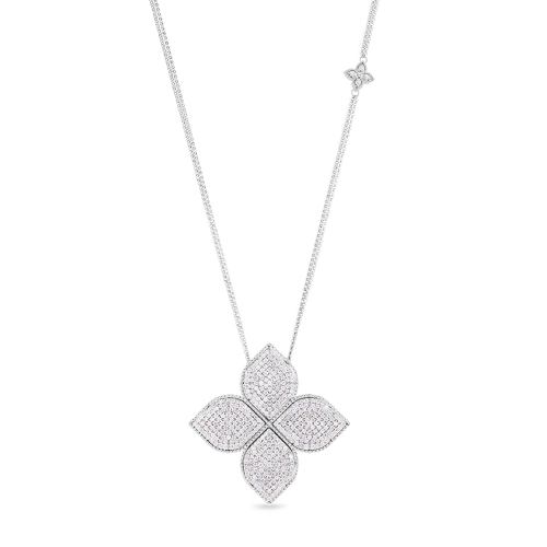 Кулон Princess Flower из золота 18 карат с бриллиантами