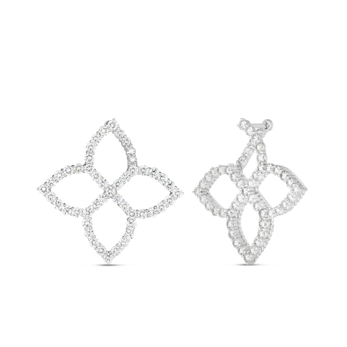 Серьги из белого золота 18 карат с бриллиантами