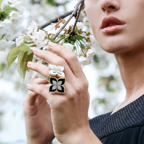 Кольцо Princess Flower из золота 18 карат