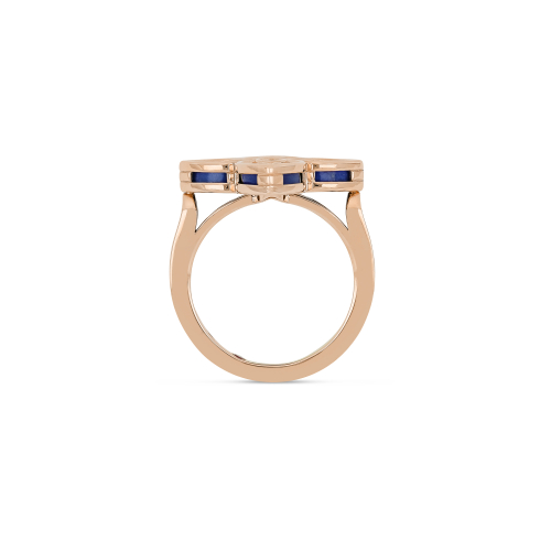 Кольцо Venetian Princess из розового золота 18 карат с лазуритом и бриллиантами