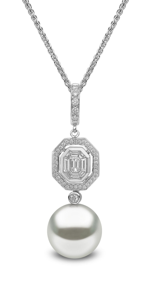 Подвеска Duchess из белого золота 18 карат с бриллиантами из Южного моря