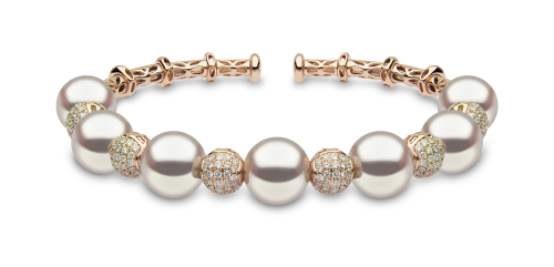 Браслет Starlight из розового золота 18 карат с жемчугом Южного моря и бриллиантами