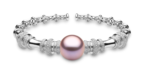 Браслет Starlight Astral из 18-каратного белого золота с розовым пресноводным жемчугом и бриллиантами