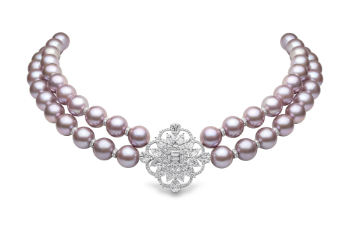 Колье Contessa из 18-каратного белого золота с пресноводным жемчугом и бриллиантами