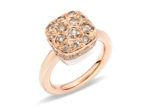 Кольцо с коричневыми бриллиантами NUDO