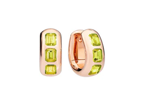 Серьги-клипсы с перидотами ICONICA