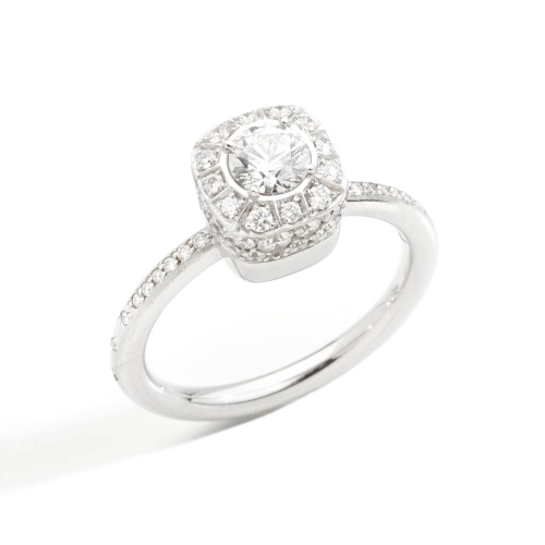 Кольцо с белыми бриллиантами NUDO