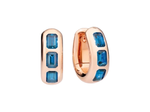 Серьги c лондонскими голубыми топазами ICONICA