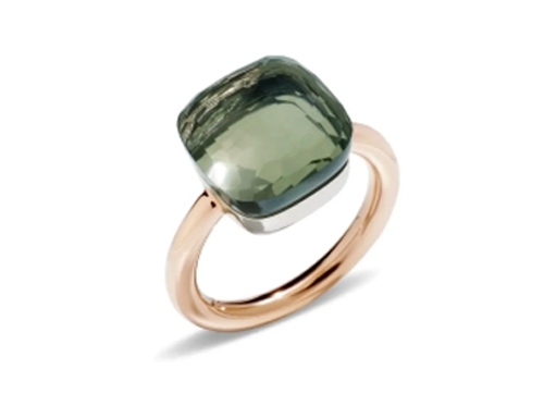 Кольцо с празиолитом NUDO
