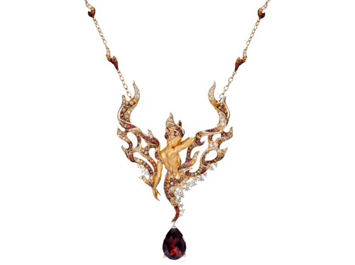 ОЖЕРЕЛЬЕ / БРОШЬ Element FIRE