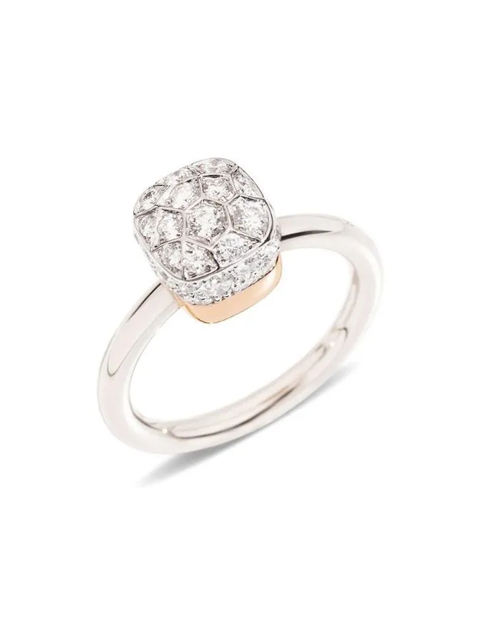 Кольцо с белыми бриллиантами NUDO