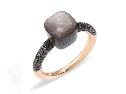 Кольцо с обсидианом NUDO