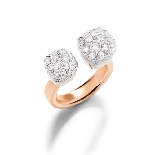 Кольцо с белыми бриллиантами NUDO