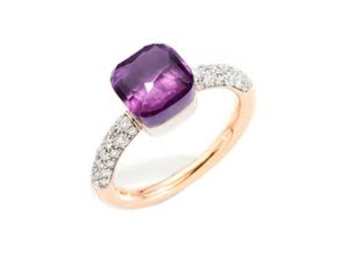 Кольцо с аметистом NUDO