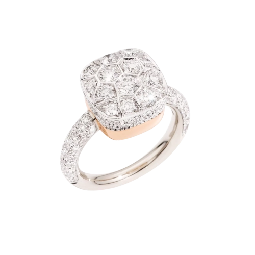 Кольцо с белыми бриллиантами NUDO