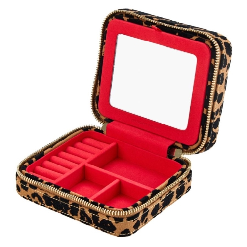 Дорожный футляр для украшений Savanna Leopard Print
