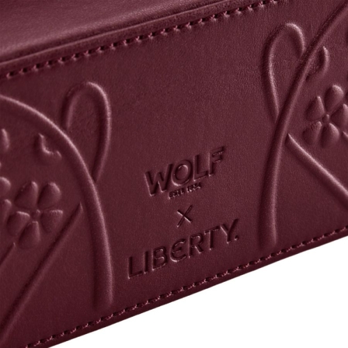 Шкатулка для украшений WOLF X LIBERTY Medium Burgundy